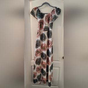 Loft Outlet off the shoulder maxi dress